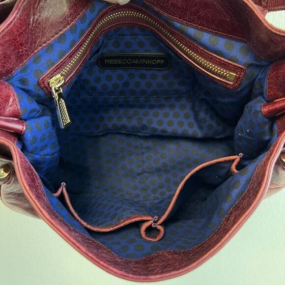 Rebecca Minkoff Endless Love Woven Satchel Bag Purse Gold Tone Hardware Luxury - Picture 11 of 13